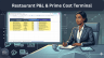 Restaurant P&L Dashboard & Prime Cost Terminal — F&B Google Sheet