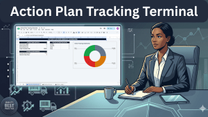 Action Plan Tracking Terminal | Executive KPI Dashboard