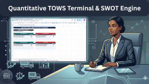 Quantitative TOWS Terminal & SWOT Engine — Strategy Google Sheet