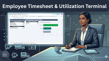Employee Timesheet & Utilization Terminal | Labor Dashboard