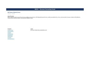 Revenue Forecasting Model — 36-Month Multi-Stream Excel Template