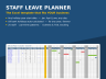 Staff Leave Planner for Excel — UK Bank Holidays Auto-Calculated, Any Holiday Year, Up to 25 Staff