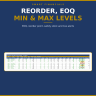 Inventory Management Excel Template | Stock Control Spreadsheet with Reorder Alerts, EOQ, Min Max Levels