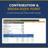 Break-Even Analysis Excel Template | Cost-Volume-Profit Spreadsheet | Contribution Margin, Margin of Safety, Target Prof