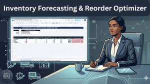 Inventory Forecasting & Reorder Optimizer — Automated ROP & Safety Stock Sheet