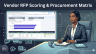 Vendor RFP Scoring & Procurement Matrix | Vendor Evaluation Model