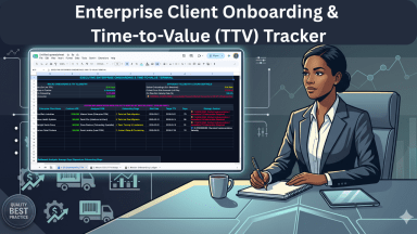 Enterprise Client Onboarding & Time-to-Value (TTV) Tracker — CS Implementation Dashboard