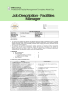 Job Description - Facilities Manager (Facilities Manager Job Responsibilities, Job Specification for Facilities Manager)
