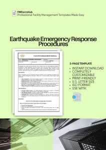 Earthquake Emergency Response Procedures (Crisis Management for Seismic Events, Earthquake Hazard Mitigation Strategies)