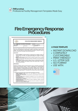 Fire Emergency Response Procedures (Fire Emergency Response Plan, Fire Evacuation Procedures)