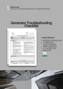 Generator Troubleshooting Checklist (How to Diagnose Generator Issues, Generator Fault Diagnosis)