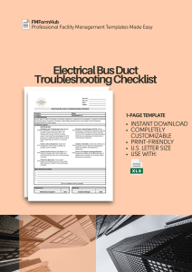 Electrical Bus Duct Troubleshooting Checklist (Steps to Identify Bus Duct Faults, Electrical Bus Duct Inspection)