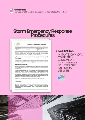 Storm Emergency Response Procedures (Storm Emergency Preparedness, Severe Weather Response Plan)