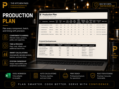 Banquet Production Control System for Professional Kitchens