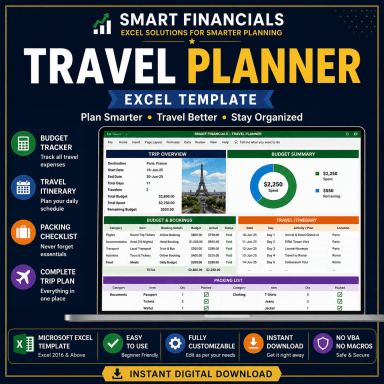 Travel Planner (Microsoft Excel)