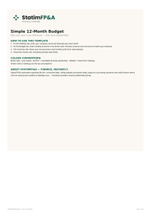 Simple 12-Month Budget (FREE)