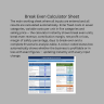 Break Even Analysis Calculator | Excel Template | Fixed Costs, Variable Costs, Profit Scenarios & Status Alert | Rs. & $