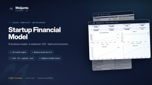 Startup Financial Model — Excel Template: 10 Business Models, 3-Statement, DCF & SaaS Unit Economics