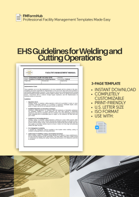Guidelines for Welding and Cutting Operations (Hot Work Safety Protocols, Arc Welding Safety Tips, Torch Cutting Safety)