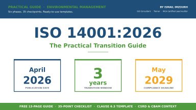 ISO 14001:2026 Practical Transition Guide: Six Phases, 35 Checkpoints, Ready-to-Use Templates