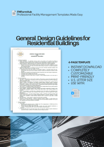 General Design Guidelines for Residential Buildings (Residential Building Design Standards, Housing Design Guidelines)