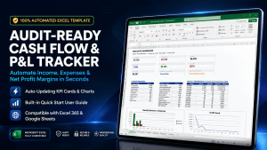 Automated Small Business Cash Flow & P&L Tracker (.xlsx)