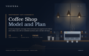 Coffee Shop Financial Model - Covers, Prime Cost & Break-Even (Excel)
