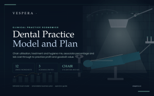 Dental Practice Financial Model - Chair Utilisation & Provider Productivity (Excel)