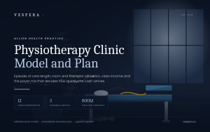 Physiotherapy Clinic Financial Model - Treatment Hours & Utilisation (Excel)