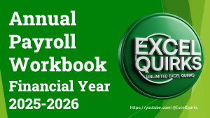 Annual Payroll Workbook Financial Year 2025-2026