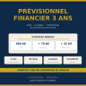 French Business Plan Financial Forecast (Prévisionnel Financier 3 ans) — P&L, Monthly Cash Flow, Financing Plan & Break-