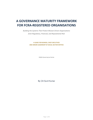A Governance Maturity Framework for FCRA-Registered Organisations