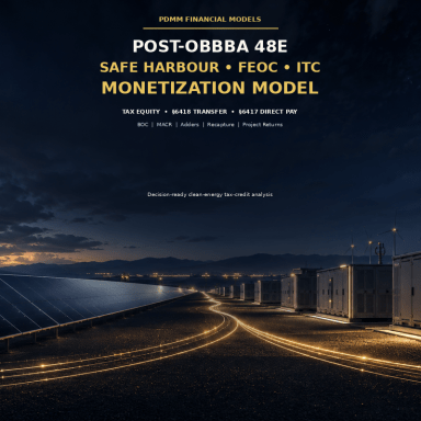 Post-OBBBA 48E Safe Harbour, FEOC and ITC Monetization Model