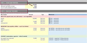 EasePro: Weekly Cash Decision Template