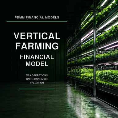 Vertical Farming & CEA Financial Model | 10-Year Operations, Unit Economics & Valuation