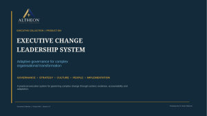 Executive Change Leadership System