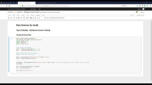 Data Science for Audit- Dividend Income Testing
