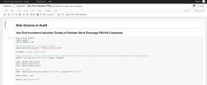 Data Science in Audit Investment Valuation Testing PSX
