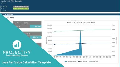 Debt / Loan Fair Value Calculation Excel Template