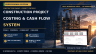 Construction Project Costing & Cash Flow System in Excel | BOQ | WIP | Job Costing | 13-Week Cash Flow