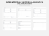 Shipping Logistics Excel Template Bundle | Commercial Invoice, Packing List, Bill of Lading, Freight Forms