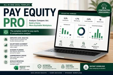 Pay Equity Pro – Compa-Ratio Analysis and Compensation Risk Dashboard