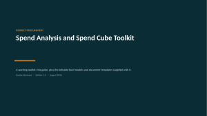 Spend Analysis and Spend Cube Toolkit — Cube Builder, Taxonomy Design, 12 Data Defects, Opportunity Pipeline