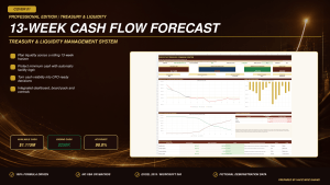 13-Week Cash Flow Forecast in Excel | Treasury & Liquidity Management | CFO Dashboard