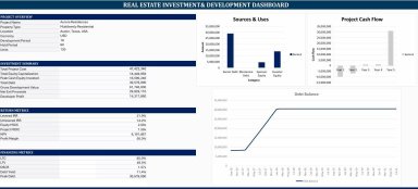 Real Estate Investment & Development Financial Model