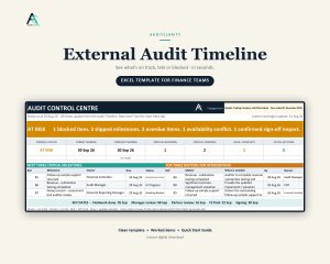 External Audit Timeline Template for Finance Teams