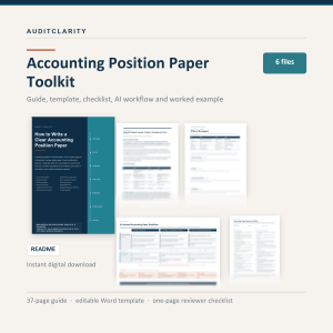 Accounting Position Paper Toolkit for Finance Teams