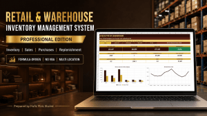 Retail & Warehouse Inventory Management System in Excel | Sales | Purchases | Multi-Location | Power BI Dashboard