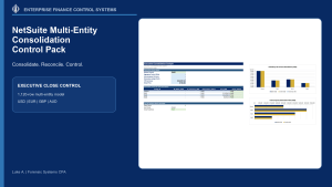 NetSuite Multi-Entity Consolidation Control Pack