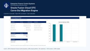 Oracle Fusion Cloud OTC Carve-Out, Open-AR Migration & Cash Application Reconciliation Engine